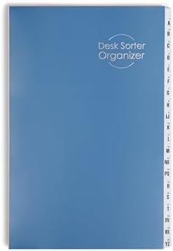 Smead Expandable Office Desk File Sorter, Office Supplies, Alphabetic (A-Z) and Numeric(1-20) Desk Organizer, 20 Indexing Dividers, Laminated Tabs, Legal Size, Blue, Office Desk Accessories (89237) - Image 5
