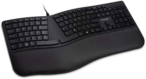 Kensington Pro Fit Ergonomic Wired Keyboard- Black (K75400US) by Unknown