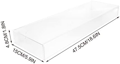 DOITOOL Clear Acrylic Keyboard Cover Protector Keyboard Dust Cover for Desktop and Full Size Water and Spill Resistant Skin for Home and Office 18.70 X 6.10 X 1.96 in - Image 3