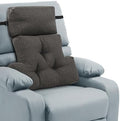 ROYALAY 2 Pcs Neck Pillow Lumbar Support for Recliner, Back Pillow for Chair with Adjustable Headrest Pillow, Back Rest Pillow for Office Chairs, Recliners,Sofa, Couch, Brown by ROYALAY