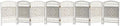 Red Lantern 2 ft. Short Fiber Weave Folding Screen - White - 8 Panels by RedLantern