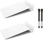Three by Three Seattle 5.5 x 9 Inch to.do Dry Erase Board with Marker for Memos, Lists, and More in Office, Home, Classroom, and Event Spaces (2 Pack, White) by ThreebyThreeSeattle