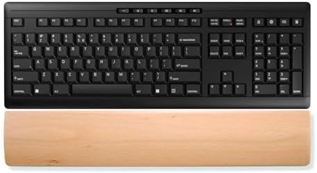 HomeDo Wooden Ergonomic Wrist Rest for Mechanical Keyboard,Fits 104 Key by HomeDo