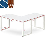 SHW 55 x 60 Commercial-Grade L-Shape Corner Office Computer Desk, White - Image 5