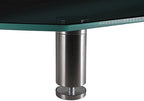 Monoprice Medium Multimedia Desktop Stand, Black Glass (27.6" x 12.2" x 3") - Stand & Riser, Laptop Stand, Desktop TV Stand, Dual Monitors w/ Height Adjustable Legs - Workstream Collection (116360), 25.6" x 11.0" - Image 4