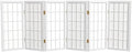 2 ft. Short Desktop Window Pane Shoji Screen - White - 6 Panels by RedLantern