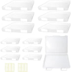 12 Pcs Clear Paper Storage Box, White, 12.4 x 9.84 x 1.18 Inches by OLUTACOT