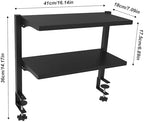 2-Tier Clamp-On Desk Shelf Organizer, Steel 16in Desk Shelf, Large - Image 2
