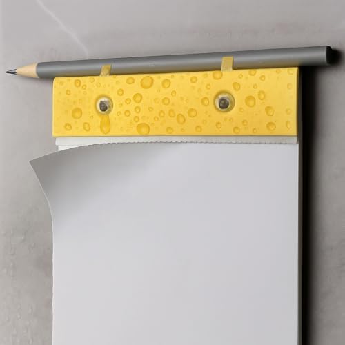 4 Pack Waterproof Shower Notepad, Stone Paper Pad with Pencil & Holder - Image 6