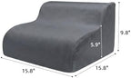 Foot Rest for Under Desk at Work,2-Tier Footrest with Handle Grey - Image 5