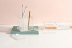 russell+hazel Acrylic Pen & Pencil Holder with Perpetual Calendar, Clear - Image 6
