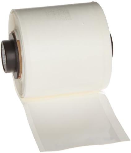 Brady PTL-38-483 TLS 2200 and TLS PC Link 4" Width x 1.9" Height, B-483 Ultra Aggressive Polyester, Gloss Finish White BradyBondz Label (100 per Roll) by BradyCorp