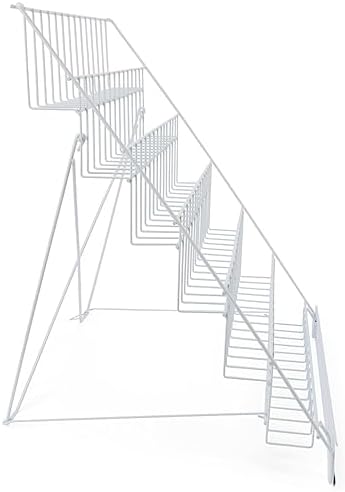 Displays2go 6-Tier Wire Countertop Literature Rack, White - Image 4