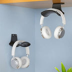 Headphone Holder Headphone Bracket Hanger Under Desk Wall Mounted Headset Holder Hook Earphone Display Stand Headset Holder Stand for Universal Gaming Headset Headset Stand (Color : A4) - Image 6