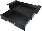 GOME Under Desk Drawer Storage with Laptop/Book/Folders Shelf, Double Layer Easy Slide-Out Undermount Drawer Organizer with Ball Sliding Track for Home Office Sit-Stand Workstation by GOME