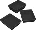Storex Letter Size Flat Storage Tray – Organizer Bin for Classroom, Office and Home, Black, 5-Pack (62516U05C), 10 x 13 x 3 Inches by Storex