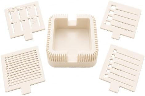 Sticky Note Holder with Checklist Stencils, Desk Organizer，White by Unknown