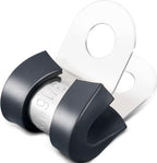 OURU 3/16 Inch Cable Clamps, Rubber Coated Insulated Clamps, 100pcs, 5mm by OURU