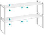 2 Pack Long Expandable Kitchen Cabinet Organizer Shelves by Unknown