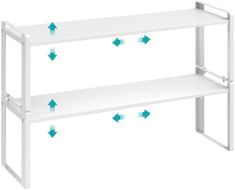 2 Pack Long Expandable Kitchen Cabinet Organizer Shelves by Unknown
