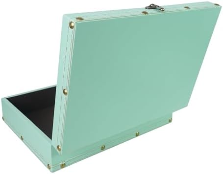 DreamsEden Wooden Decorative Storage Box, Home Shelf Decor in Serene Green - Image 3