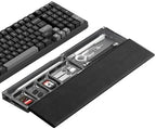 Hagibis Keyboard Wrist Rest Pad with Partition Storage Case, Magnetic Top Cover Ergonomic Soft Memory Foam, Anti-Slip Rubber Base for Computer Keyboard, Laptop, Office, Home (Black Magnetic) by Hagibis