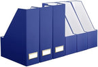 Feifeiya Magazine Holder Set of 6 Cardboard File Holder Desk, Navy Blue by Feifeiya