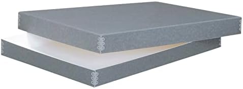 Lineco, Archival Newspaper Preservation Storage Box, 22''x15''x2'', Gray by Lineco