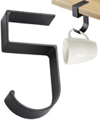 Coat Rack with Hooks Wallet Table - Metal Headphone Clamp,Aluminum Alloy Under Desk Shelf Headphone Holder by Unknown