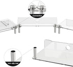 Clear Acrylic Dual Monitor Stand Riser,Laptop Riser Adjustable to 8 Angles - Image 5