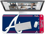 SOAR MLB Official Established Primary Logo Wordmark Home Office Desk Pad Mouse Pad Mat 35" x 16" (Atlanta Braves, Atlanta Braves) by OuterstuffFIFAWorldCup
