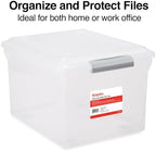 STAPLES Store & Slide Plastic File Box, Latching, Letter/Legal, 2/Pk - Image 5