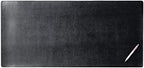 DACASSO Bonded Leather No Core Rollable Desk Mat/Pad - Luxury Leather Desk Blotter for Writing - Executive Desk Surface Protector - (Black, 36” x 17”) by Dacasso