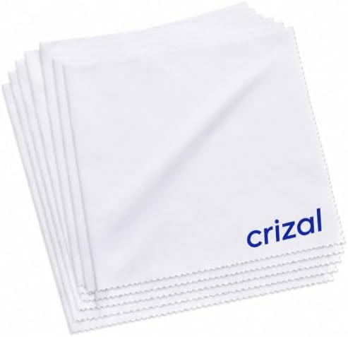 Crizall Eyeglass Cleaning Cloths – 12 Pack Premium Microfiber – Safest Cloth for AR Lenses – #1 Doctor Recommended for Eyeglasses, Screens & Cameras by Unknown