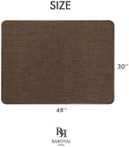 BARoyal Office Chair Mat for Hardwood Floor Under Desk Computer Rolling Chair Mat for Wood/Tile Floor Non-Slip Heavy Duty Desk Rug PVC Plastic Hard Floor Protector 30" x 48"(Coffee) - Image 6