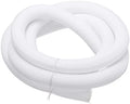 MECCANIXITY Split Sleeve Wire Loom Braided Sleeve 1-1/4" 10Ft White by MECCANIXITY