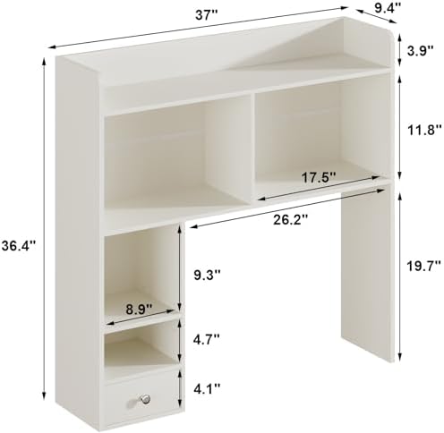 ChooChoo Desktop Bookshelf with Lights and 5 Shelves and 1 Drawer - Image 2