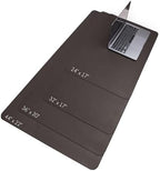 Vine Creations Leather Desk Mat Large 36" x 20", Desk Protector Mat, PU Leather Desk Pad, Non-Slip Large Mouse Pad, Desk Blotter, Desk Pads on Top of Desks, Office Desk Matt for Desktop (Dark Brown) - Image 3