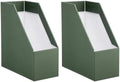 4 Pack Heavy Duty Large Cardboard Magazine Holder, 10.6"x5.1"x11.8" by Svaldo