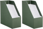 4 Pack Heavy Duty Large Cardboard Magazine Holder, 10.6"x5.1"x11.8" by Svaldo