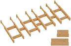 Bamboo Drawer Dividers, Expandable Kitchen Drawer Organizer by Vellzeyce