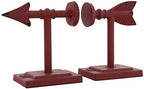 Creative Co-Op Decorative Cast Metal Arrow Bookends, Red, Set of 2 Pieces - Image 3