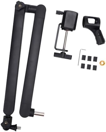 Adjustable Microphone Boom Arm Stand 360° Rotation Desktop Mic Holder - Image 2