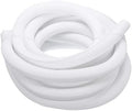 MECCANIXITY Split Sleeve Wire Loom Braided Sleeve 1-1/2" 25Ft White by MECCANIXITY