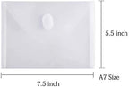 Small Plastic Envelopes File Folder 100 Pack, Clear, 5 x 7 inches - Image 2