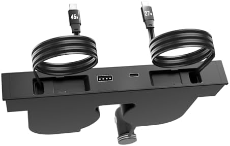 USB Hub for Tesla Model Y Juniper Accessories 2026 & Model 3 Highland 2025 Accessories, Hidden Console Phone Charger Hub, Center Console Interior (1-Type C for ModelY/3 Juniper&Highland) by TUDEAO