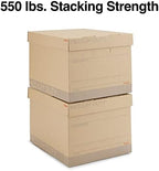 Staples Medium-Duty 100% Recycled Storage Boxes, Letter/Legal, 12-Pack - Image 4