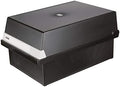 HAN 955-13, Card Filing Box A5 Landscape. Innovative, Attractive Design Holds 1,300 Cards, readjustable lid Supplied with Large Inscription Label, Black by Unknown