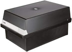 HAN 955-13, Card Filing Box A5 Landscape. Innovative, Attractive Design Holds 1,300 Cards, readjustable lid Supplied with Large Inscription Label, Black by Unknown
