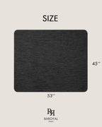 BARoyal Office Chair Mat for Hardwood Floor Under Desk Computer Rolling Chair Mat for Wood/Tile Floor Heavy Duty PVC Plastic Hard Floor Protector 45" x 53"(Space Black) - Image 6